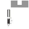 Drážkovacia fréza do dreva 12 mm, D 20 mm, H 19 mm DED-07F024C
