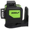 DEDRA zelený samonivelačný krížový laser 2D DED-MC0906