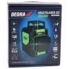 DEDRA zelený samonivelačný krížový laser 2D DED-MC0906