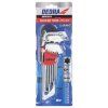 Sada dlhých TORX kľúčov 9 ks, T10–T50, CrV DED-06F221