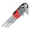 Sada dlhých TORX kľúčov 9 ks, T10–T50, CrV DED-06F221