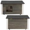 Zateplená búda pre psa S sivá S-DH001 GREY