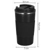 Nerezový termohrnček 500 ml čierny S-KI0129