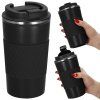 Nerezový termohrnček 500 ml čierny S-KI0129