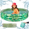 Detský nafukovací bazén 3 komory 150 cm listy