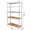 Kovový regál 205x120x45 Rebel