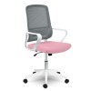 Kancelárska stolička Wizo bielo-ružová