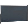 Bočná markíza na terasu nastaviteľná zástena na terasu 350x180cm sivá