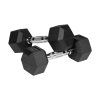 Pogumované hex jednoručky 2×4 kg L-RBA-2325-04