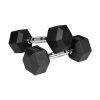 Pogumované hex jednoručky 2×5 kg L-RBA-2325-05