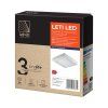 Štvorcové stropné svietidlo LED O-AD-OD-6060WLX3