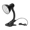 Čierna stolná lampa s klipom 40W E27 oceľ plast