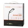 Čierna LED stolná lampa so stmievaním O-DL-8/B