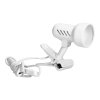 Stolná lampa s klipom biela E14 40W