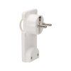 Biela elektrická zástrčka s rukoväťou O-OR-AE-1311/W