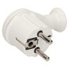 Biela uhlová elektrická zástrčka 230V