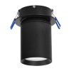 Čierne stropné bodové osvetlenie GU10 IP20