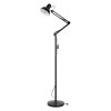 Čierna stojanová lampa E27, 185cm, max. 18W