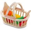 Drevená hračka košík s ovocím na krájanie 9 ks RK-870 Ricokids