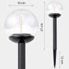 Solárna lampa priehľadná guľa 4ks Ilumen LS-103