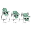 Stolička na kŕmenie so stolíkom, lehátko Belo zelené + hrazda