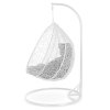 Závesné záhradné kreslo Hawana Duo biele + sivé vankúše Sofotel