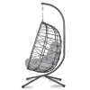 Závesné záhradné kreslo Tihuana sivé + sivé vankúše Sofotel
