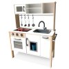 Drevená kuchynka pre deti - retro s doplnkami