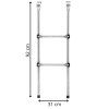 Rebrík na trampolínu 90 cm, 2-stupňový S-LD-01 90 cm