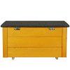 Zateplená drevená búda pre psa S S-DH001 YELLOW