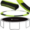 TP-12FT 366 CM ČIERNA SO ZELENÝM UKONČENÍM KRYT NA TRAMPOLÍNU