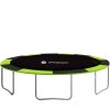 TP-12FT 366 CM ČIERNA SO ZELENÝM UKONČENÍM KRYT NA TRAMPOLÍNU