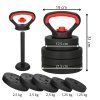 Kompozitná činka kettlebell 10 kg S-FA1673