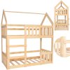 BD0011 POSCHODOVÁ POSTEĽ DOMČEK PRÍRODNÁ 160x80