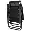 Polohovacie záhradné lehátko Zero Gravity so strieškou S-GC0003