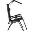Polohovacie záhradné lehátko Zero Gravity so strieškou S-GC0003