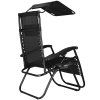 Polohovacie záhradné lehátko Zero Gravity so strieškou S-GC0003