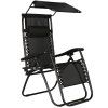 Polohovacie záhradné lehátko Zero Gravity so strieškou S-GC0003
