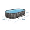 Záhradný bazén s konštrukciou 610 x 366 x 122 cm 18v1 Bestway 5611R