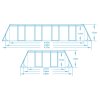 Záhradný rámový bazén 488 x 244 x 122 cm 11v1 Bestway 56671N