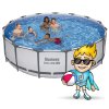 Záhradný bazén s konštrukciou 457 x 122 cm 18v1 Bestway 56438 + stroj na bubliny ZADARMO
