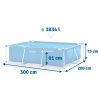 Záhradný bazén s rámom 300 x 200 x 75 cm 2v1 INTEX 28272