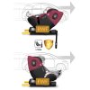 Detská autosedačka Nukido Prestige Line čierno-ružová 0-36 kg ISOFIX