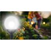 Solárna lampa biela guľa 4ks Ilumen LS-102