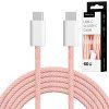 USB-C kábel USB-C 60 W 1 m ružový Krüger&Matz Basic L-KM1271-1P