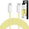 USB-C kábel USB-C na USB-C 60 W 1 m žltý Krüger&Matz Basic L-KM1271-1Y