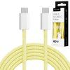 USB-C kábel USB-C/USB-C 60 W 1,5 m žltý Krüger&Matz Basic L-KM1271-1-5Y