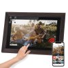 Digitálny fotorámik Kruger&Matz FRAMEO Wi-Fi 10,1" drevený rám