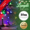 Vianočné osvetlenie 200 LED multicolor 10 m S-CL4077