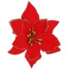 CA0732 VIANOČNÁ OZDOBENÁ "POINSETTIA" 13X13 CM